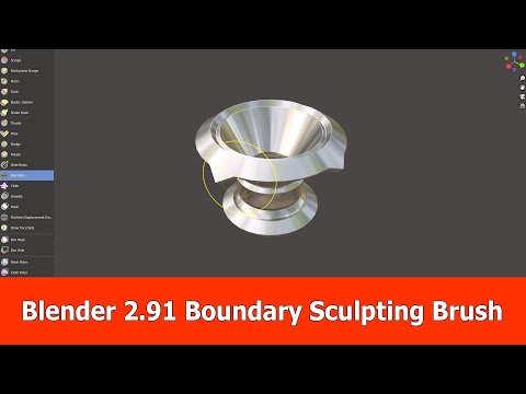 Blender 2.91 Sculpting Features : Boundary Brush