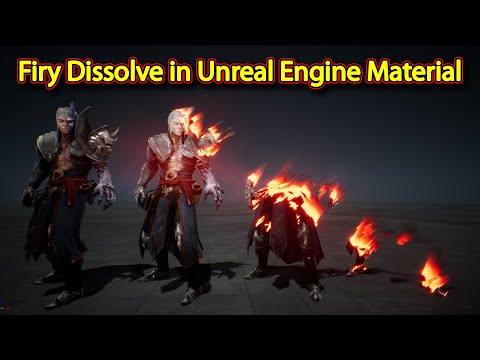 Fiery Dissolve Effect in Unreal Engine Material Editor | Download Project Files