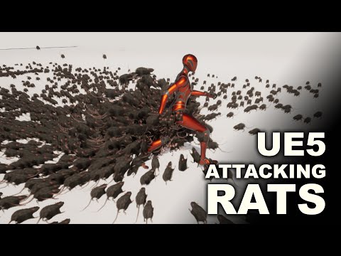 Unreal Engine 5 Swarm of Rats with Niagara Part 2 - Attacking Player