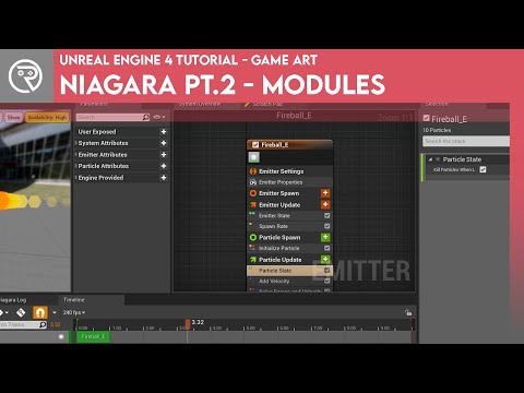 Unreal Engine 4 Tutorial - Niagara Pt.2 - Modules