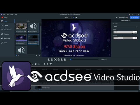 acdsee Video Studio 3 Free! (Until July 29th That Is...)