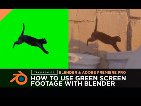 Blender, Adobe Premiere Pro &amp; Eevee - How To Use Green Screen Footage