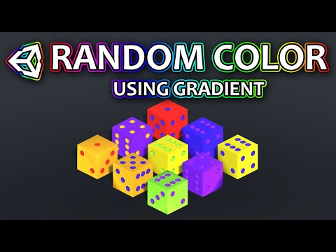 Random Color In Unity Using Gradients | Unity Random Color Tutorial