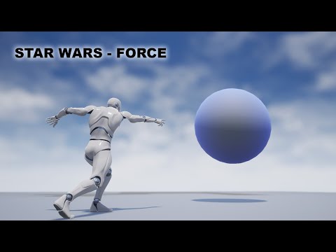 Star wars force/magic attacks in unreal engine