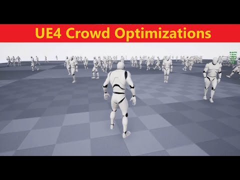 UE4 Crowd Optimizations(150+ NPC Character simulating in Scene) UE4Tuts For You#UE4tuts#UE4