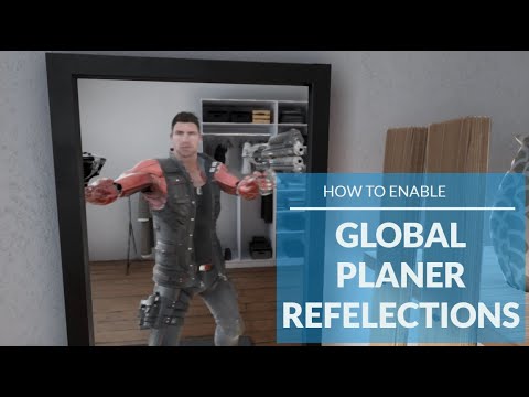 How to enable global planer reflection for mirrors in UE4