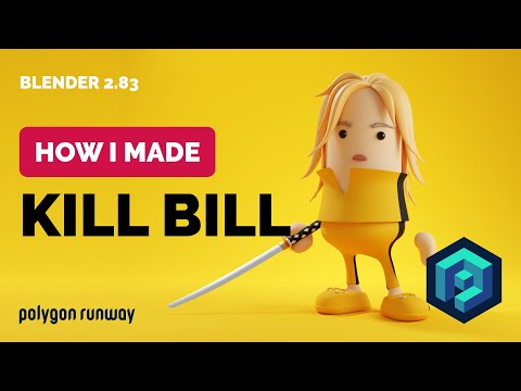 Kill Bill Character in Blender 2.83 - 3D Modeling Process