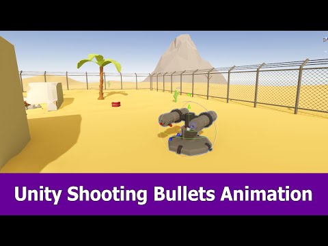 Blender &amp; Unity Shooting Bullets Animation Tutorial