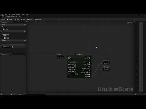 Basic MetaSound Setup Including Looping or Non Looping Configuration