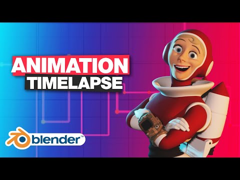 RocketGirl Animation Timelapse - Blender 2.9