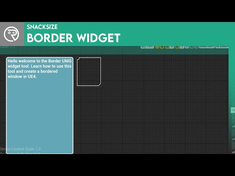 Unreal Engine 4 SnackSize - How to Use the Border Widget