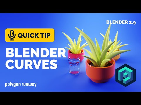 3D Plant Tutorial Using Curves in Blender 2.9