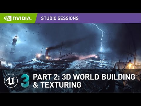 Create Impressive 360 Panoramic Concept Art w/ Vladimir Somov |Part 2: 3D World Building &amp; Texturing