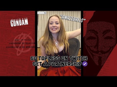Twitch thot Goes topless and get&#039;s a partnership while suspended