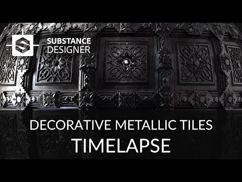 Substance Designer - Decorative Metallic Tiles
