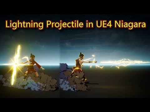 UE4 Niagara Lightning Projectile Tutorial | Download Project Files