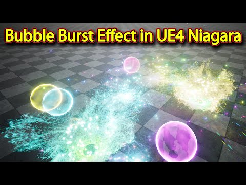 Bubble Burst Effect | UE4 Niagara Bubble Burst | Download Project Files