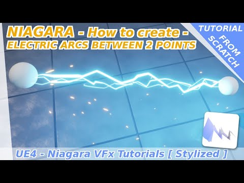 Niagara : How to create electric arcs between 2 points - UE4 tutorials