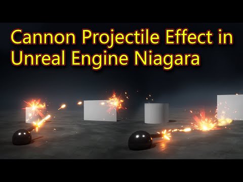 Cannon Effect | Unreal Engine Niagara Tutorials | UE4 Niagara Projectile