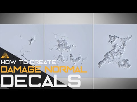 Unreal Engine 4 Decals - How to create Normal Decals Tutorial