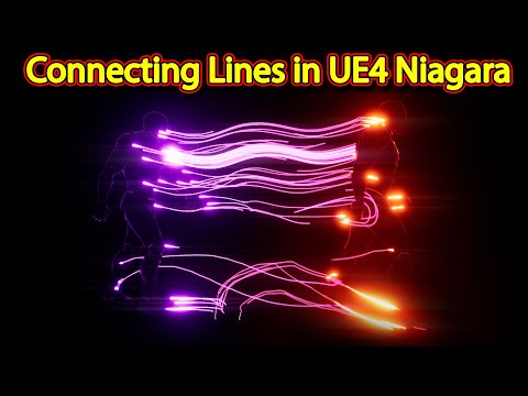 Connecting Lines Effect | UE4 Niagara Ribbons | Download Project Files