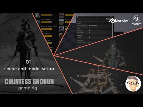 Countess Shogun Rigging - 01 - Scene and Model Setup