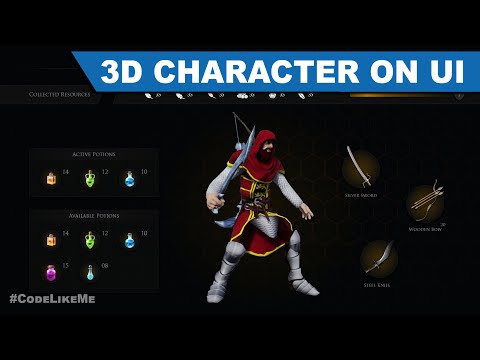 Rendering 3D character on UI - Unreal Open World #420