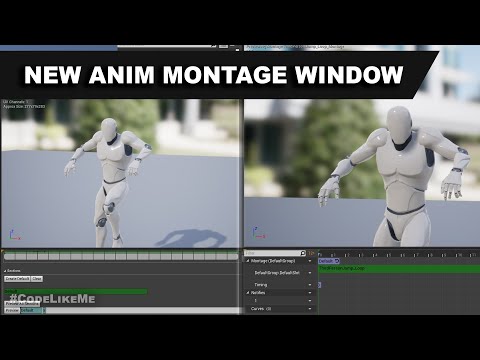 Unreal New Animation Montage Window