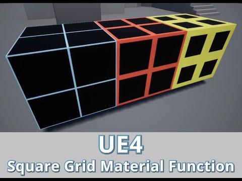 Square Grid Material Function (Квадратная сетка)