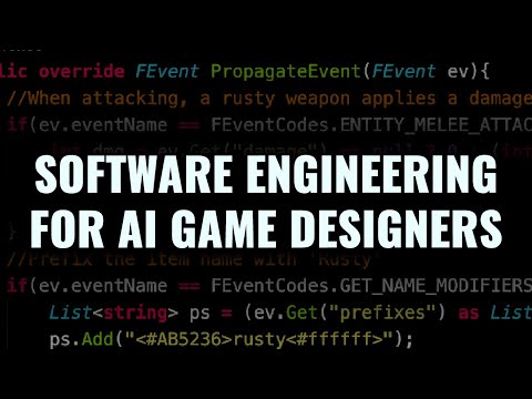 Software Engineering for Automated Game Design - IEEE CoG 2020 Talk