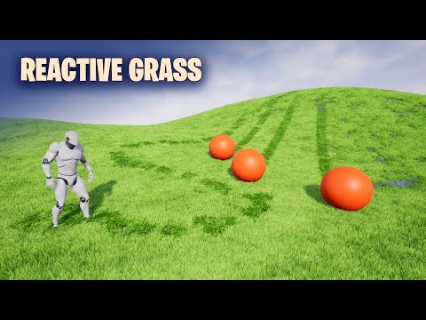 Unreal Reactive Grass System with Runtime Virtual Textures