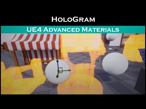 Ue4: advanced materials (Ep. 52 Custom Hologram)