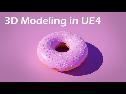 3D Modeling in Unreal Engine - Create a Donut in UE4 Tutorial