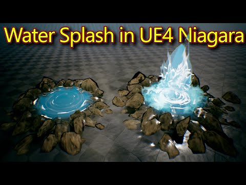 Water Splash | Unreal Engine Niagara Tutorials | UE4 Niagara Water Splash | Download Project Files