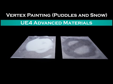 Ue4: advanced materials (Ep. 21.5 Painting Puddles/snow) FIX!!!