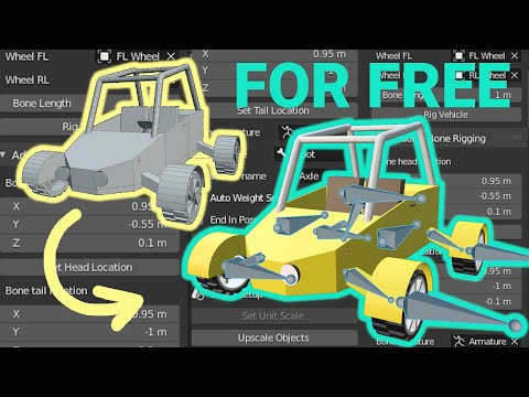 UE4 Vehicle Rigging Addon for Blender v0.5 Update | Blender 2.8, Unreal Engine 4