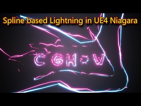 UE4 Niagara Spline based Lightning