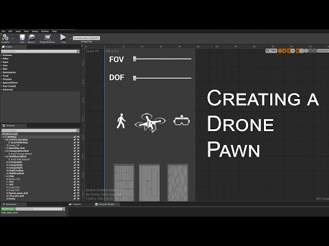 Unreal Engine 4 Arch-viz Tutorial Course part 10-12 Creating a Drone Pawn