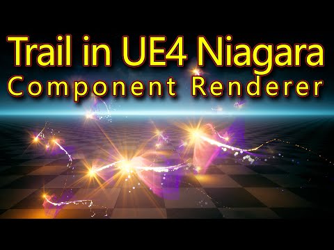 Trails in Unreal Engine Niagara Component Renderer | Download Project Files
