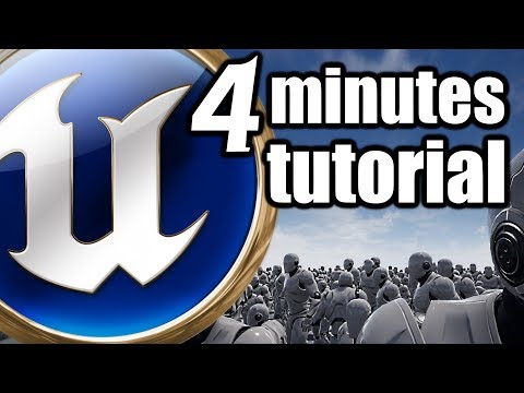 UE 4 Minutes TUTORIAL Static Mesh Instance spawn along the grid