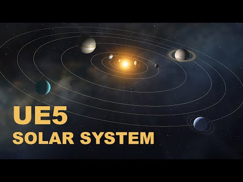 Unreal Engine 5 Solar System - Orbiting Planets
