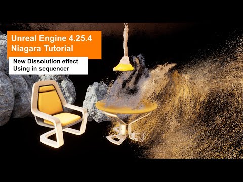 Unreal Engine 4.25.4 Niagara Tutorial New Dissolution Effect