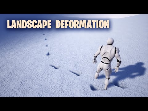 Landscape Deformation in Unreal Engine