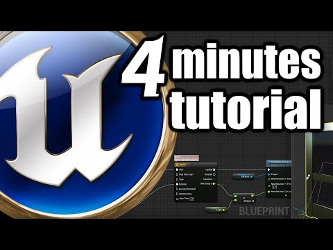 UE 4 Minutes TUTORIAL Open Close Door Animation with Blueprint and Trigger Box