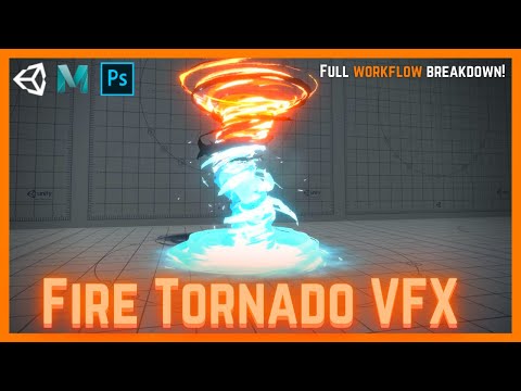 Unity VFX Amplify Shader Editor - Magic Fire and Ice Tornado Tutorial