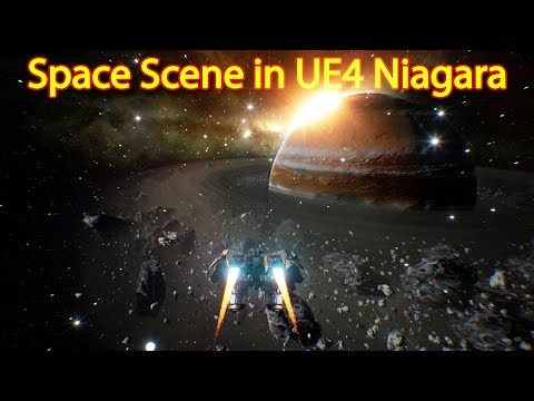 Unreal Engine Niagara Tutorial | Space Scene | Saturn Planet