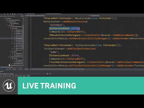 C++ Extending the Editor | Live Training | Unreal Engine